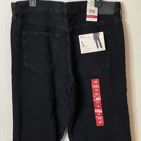 Aeropostale Black Straight Leg Jeans - Picture 6 of 7